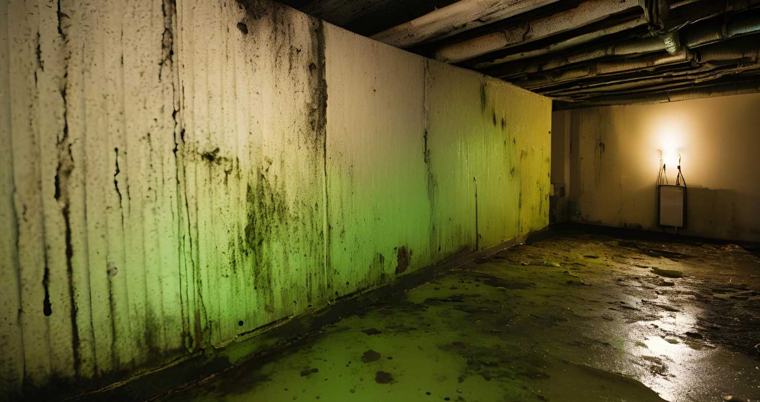 Close-up of mold growth on walls showing black spots, indicating potential health risks and the need for mold remediation in homes.